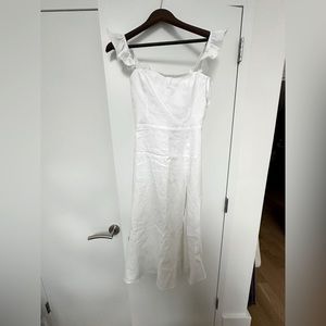 Reformation Spaulding Linen Dress size 2